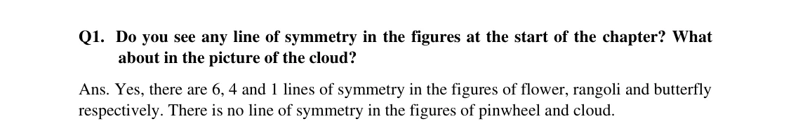 Source worked solution for Class 6 Chapter 9, question 1, part 1