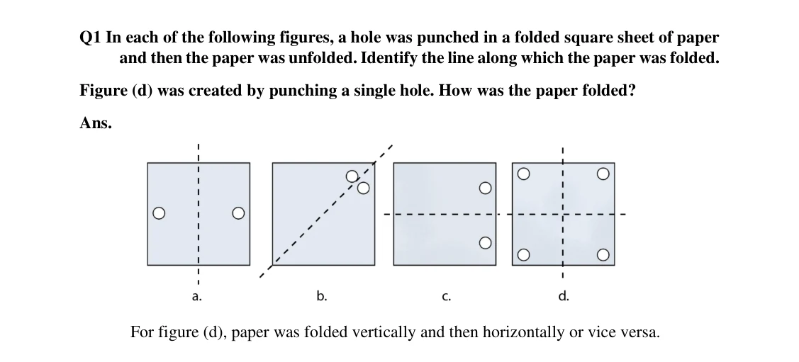 Source worked solution for Class 6 Chapter 9, question 6, part 1