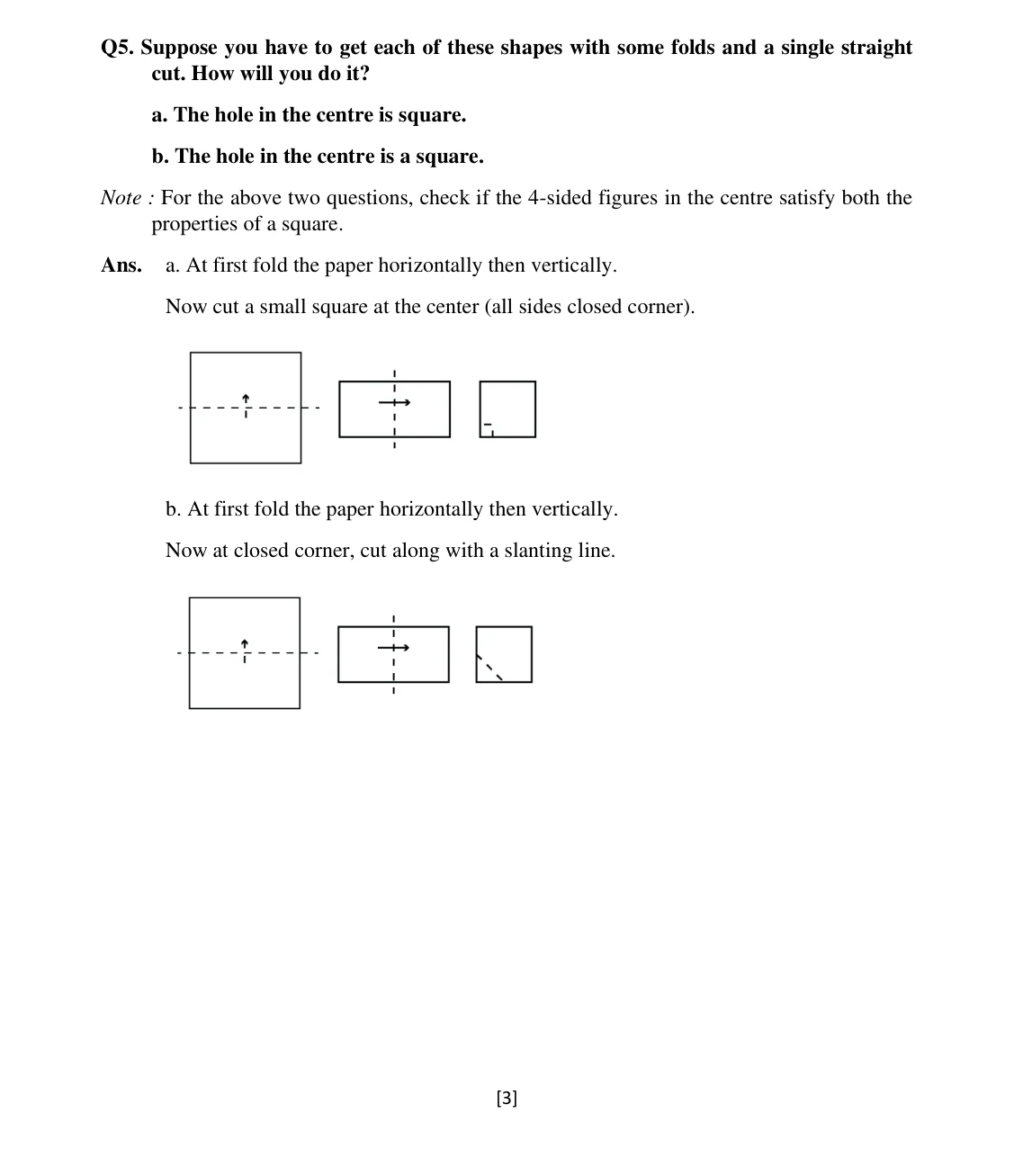 Source worked solution for Class 6 Chapter 9, question 9, part 1