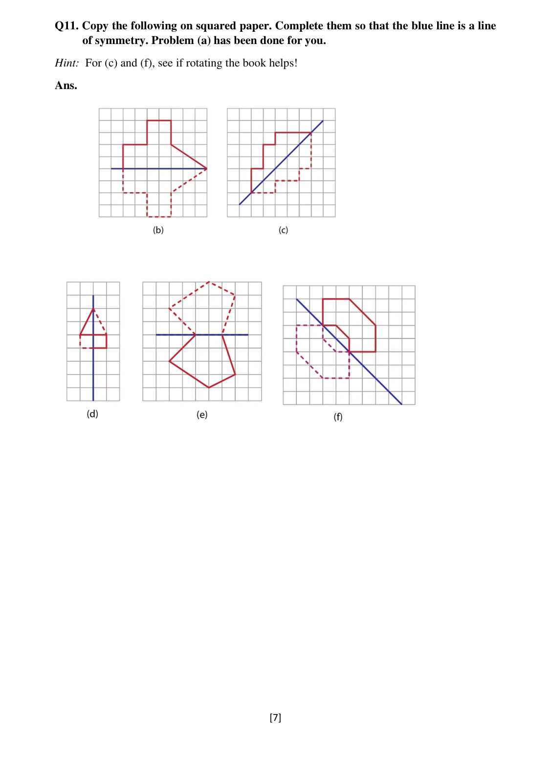 Source worked solution for Class 6 Chapter 9, question 15, part 1
