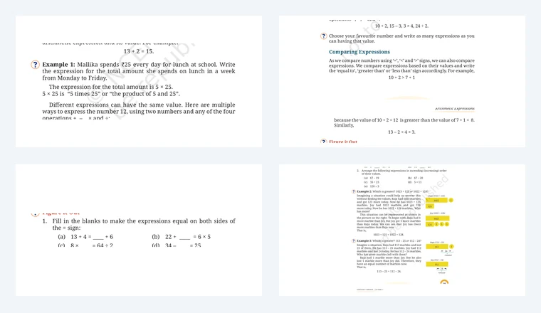 Questions from Class 7 Maths Chapter 2, Arithmetic Expressions