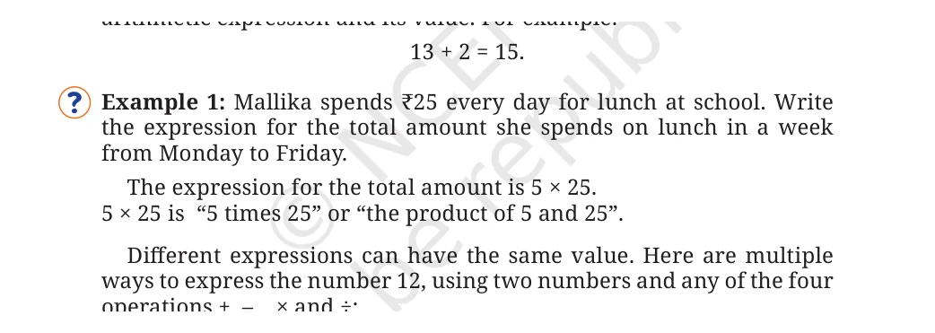 NCERT Class 7 Maths Chapter 2, solved question 1