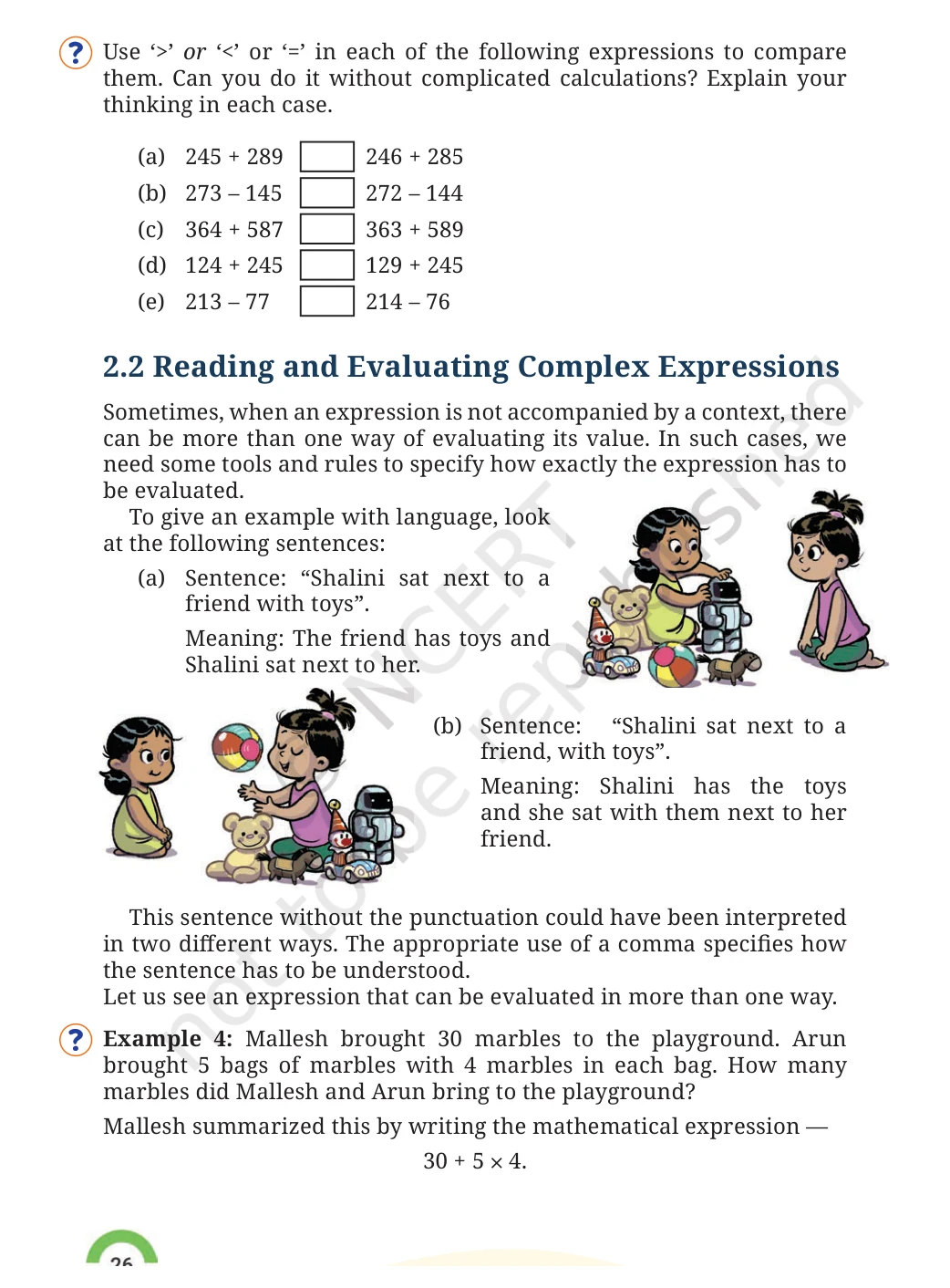 NCERT Class 7 Maths Chapter 2, solved question 5