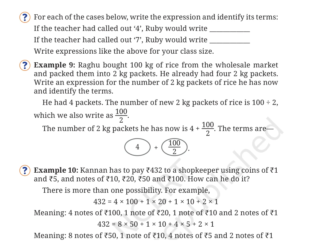 NCERT Class 7 Maths Chapter 2, solved question 19