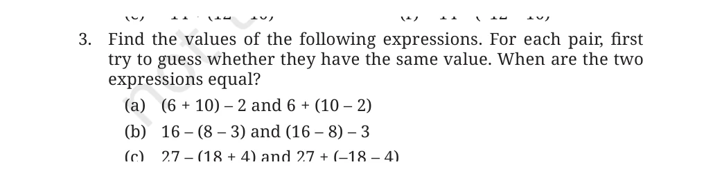NCERT Class 7 Maths Chapter 2, solved question 28
