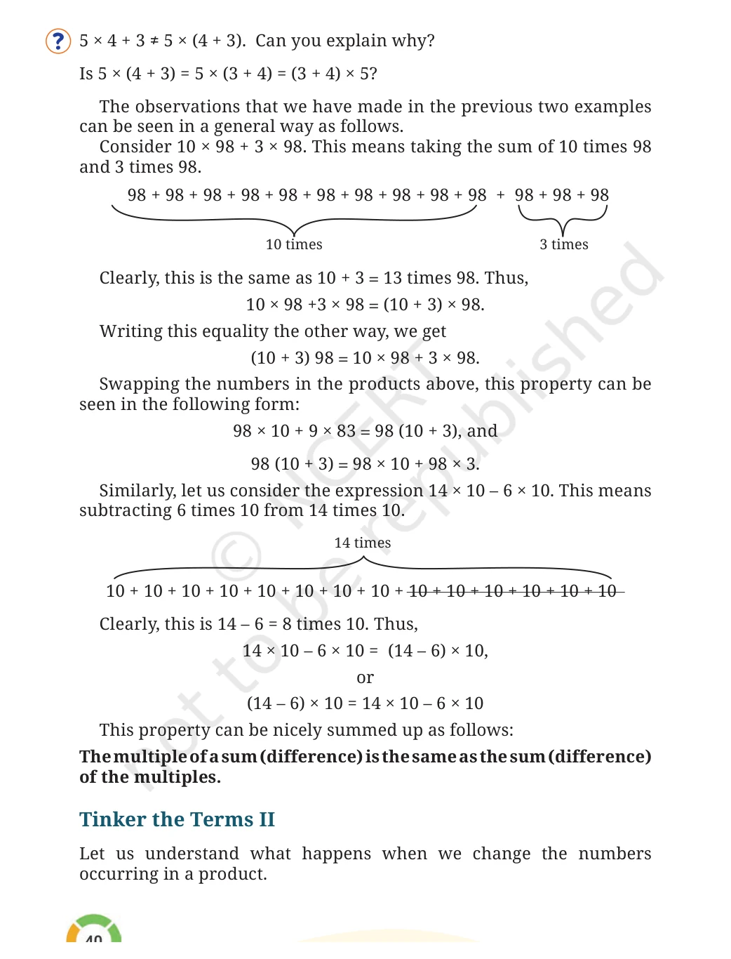 NCERT Class 7 Maths Chapter 2, solved question 36