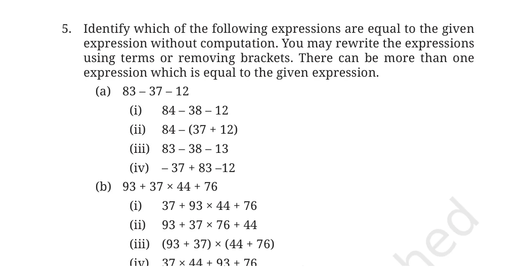 NCERT Class 7 Maths Chapter 2, solved question 49