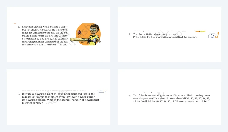 Questions from Class 7 Maths Chapter 13, Connecting the Dots