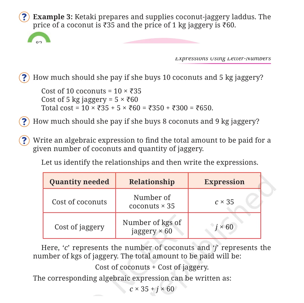 NCERT Class 7 Maths Chapter 4, solved question 3