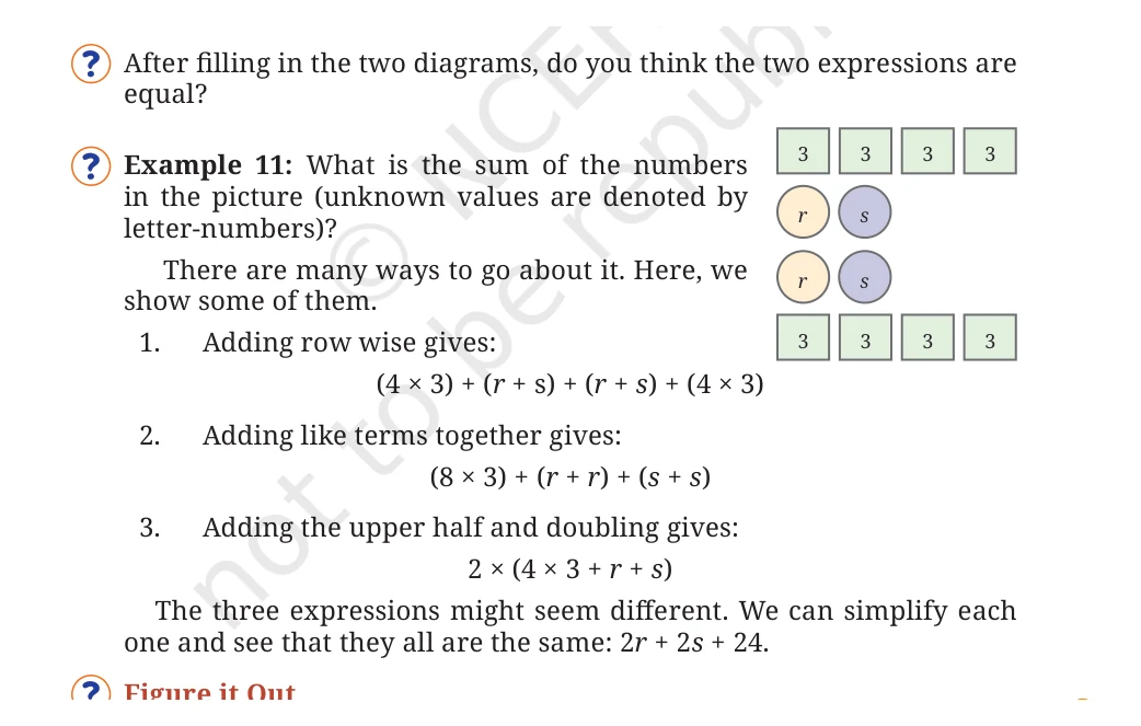 NCERT Class 7 Maths Chapter 4, solved question 40
