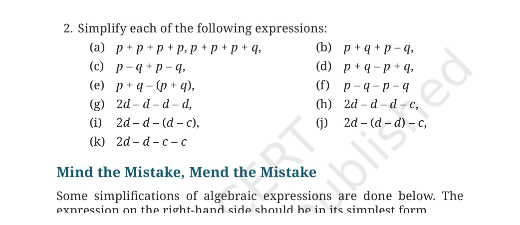 NCERT Class 7 Maths Chapter 4, solved question 42