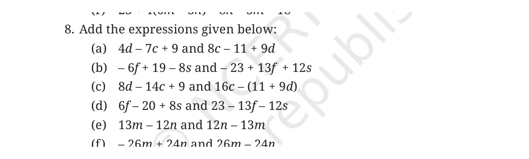 NCERT Class 7 Maths Chapter 4, solved question 72