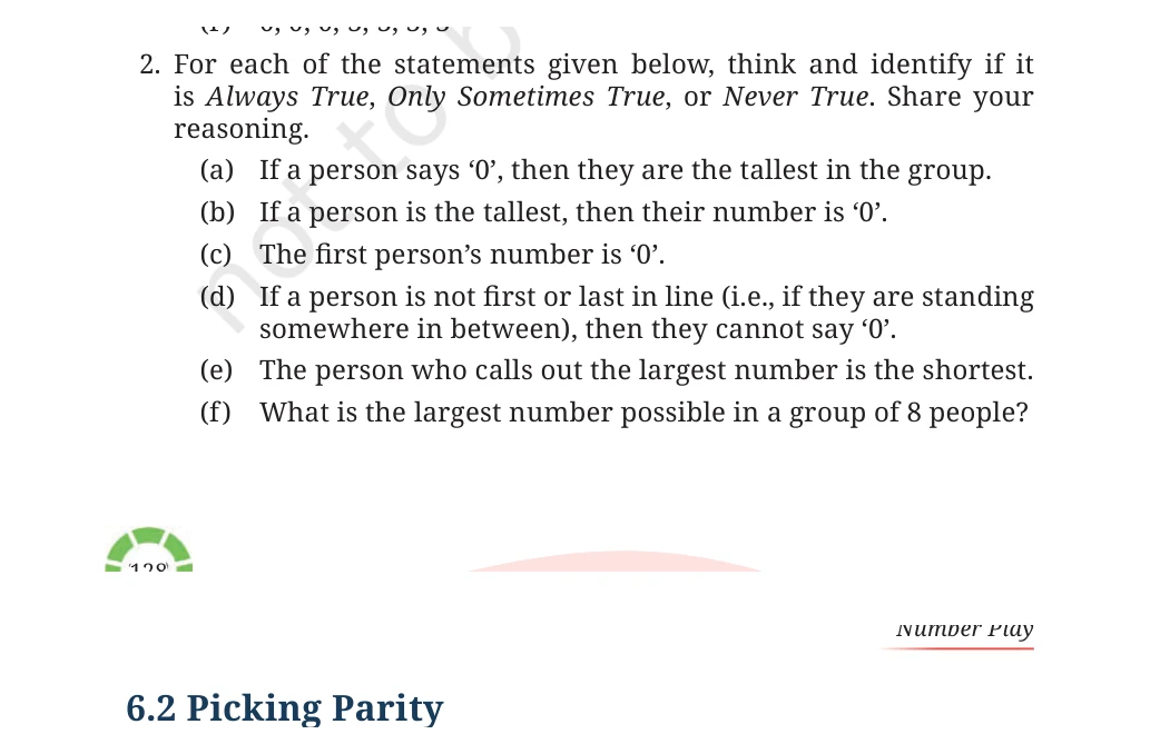 NCERT Class 7 Maths Chapter 6, solved question 3
