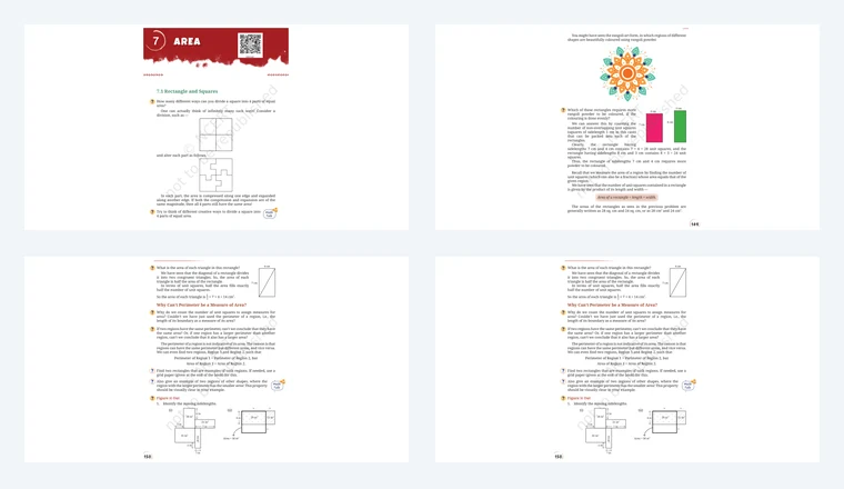 Questions from Class 8 Maths Chapter 14, Area