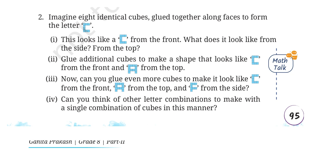 NCERT Class 8 Maths Chapter 11, solved question 51