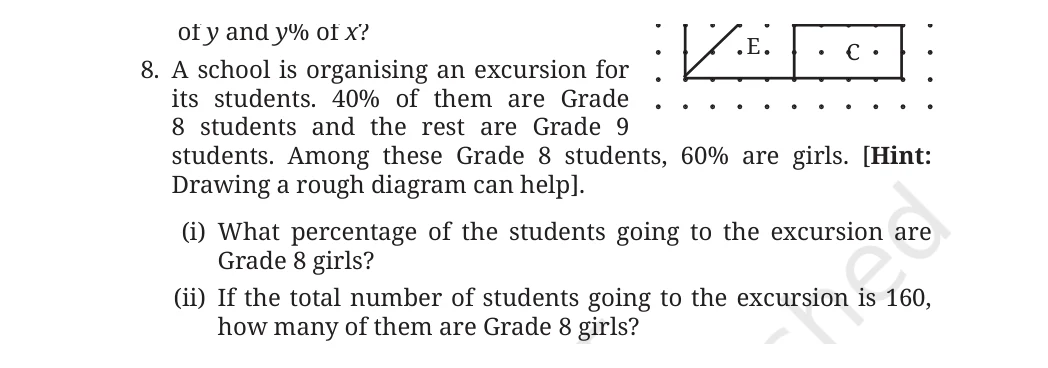 NCERT Class 8 Maths Chapter 8, solved question 52