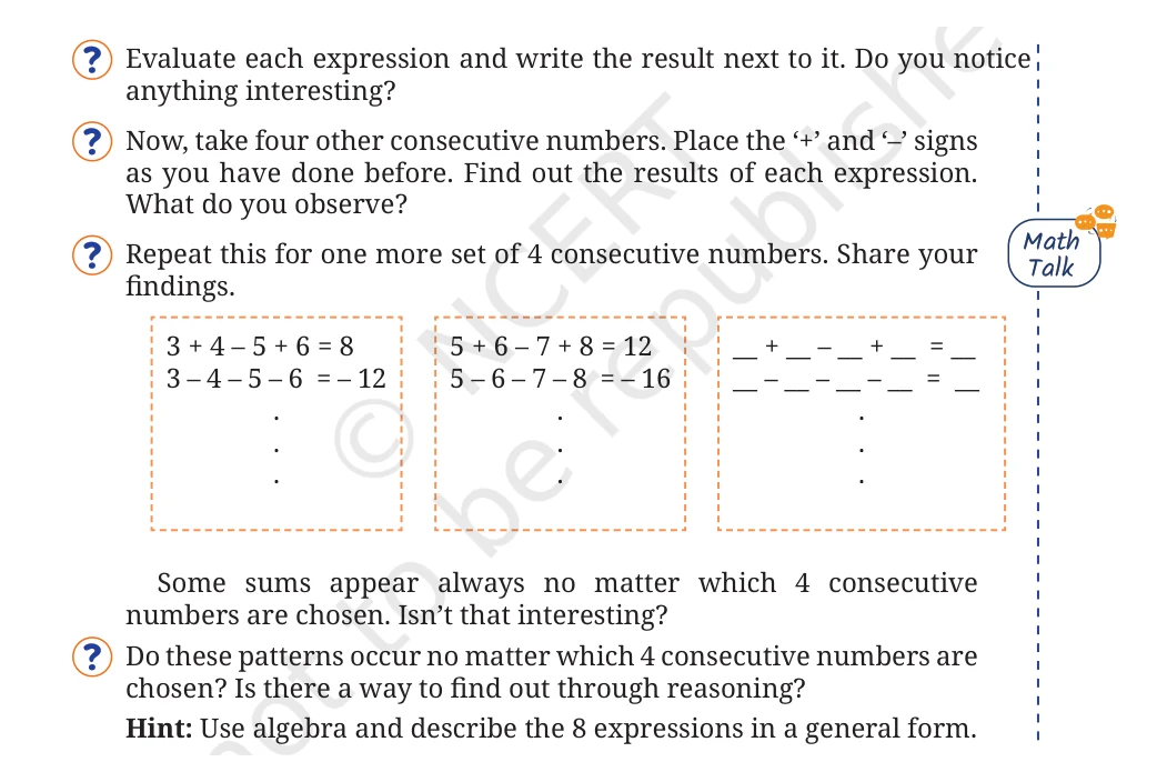 NCERT Class 8 Maths Chapter 5, solved question 3
