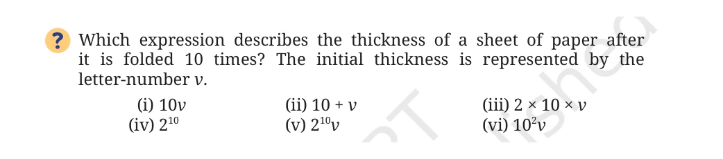 NCERT Class 8 Maths Chapter 2, solved question 1