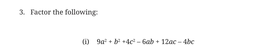 NCERT Class 9 Maths Chapter 4, solved question 62