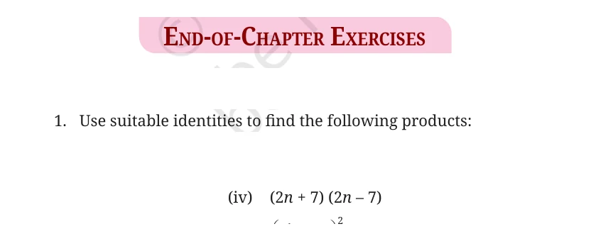 NCERT Class 9 Maths Chapter 4, solved question 85