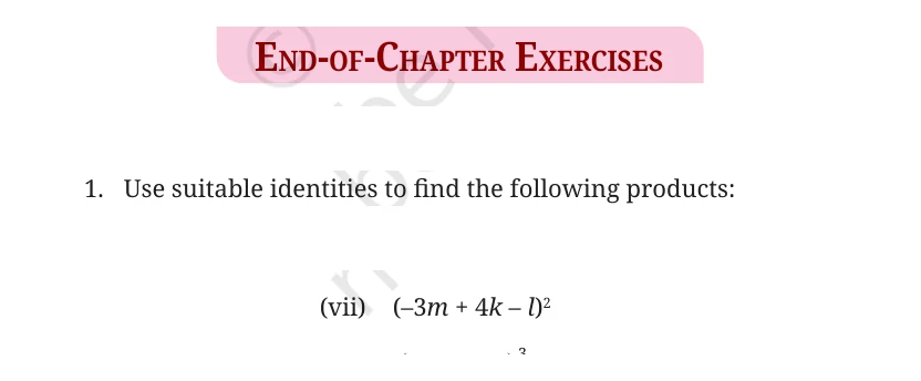 NCERT Class 9 Maths Chapter 4, solved question 88