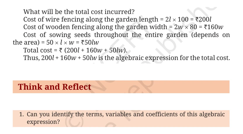 NCERT Class 9 Maths Chapter 2, solved question 1