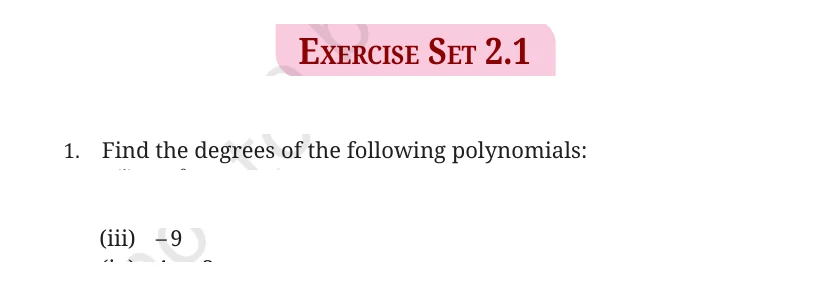 NCERT Class 9 Maths Chapter 2, solved question 7
