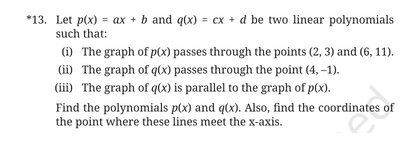 NCERT Class 9 Maths Chapter 2, solved question 115