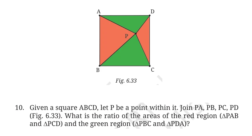 NCERT Class 9 Maths Chapter 6, solved question 42