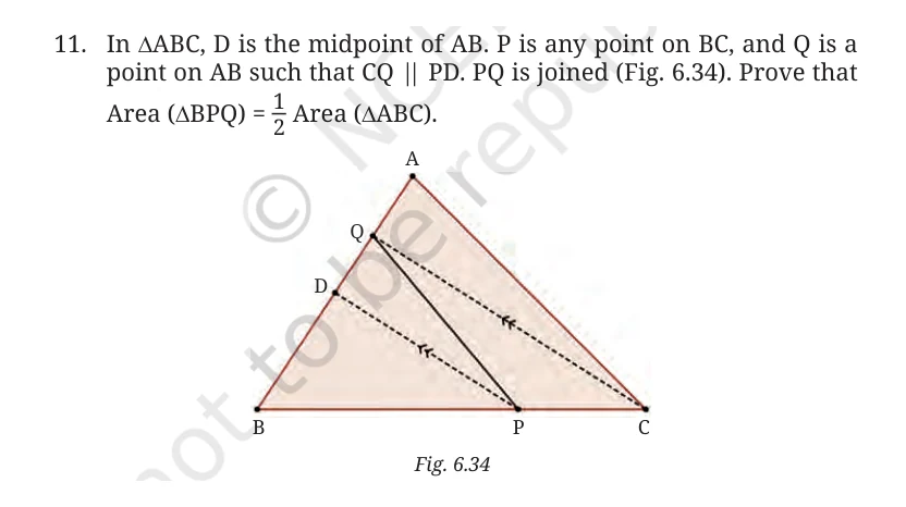 NCERT Class 9 Maths Chapter 6, solved question 43