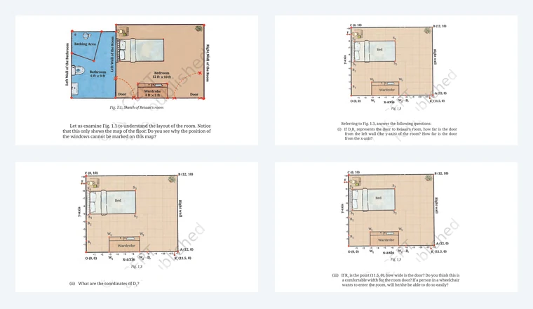 Questions from Class 9 Maths Chapter 1, Orienting Yourself: The Use of Coordinates