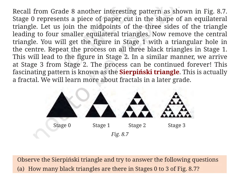 NCERT Class 9 Maths Chapter 8, solved question 62